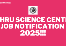 NEHRU SCIENCE CENTRE JOB NOTIFICATION 2025!!!
