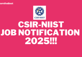 CSIR-NIIST JOB NOTIFICATION 2025!!!