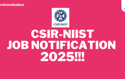 CSIR-NIIST JOB NOTIFICATION 2025!!!
