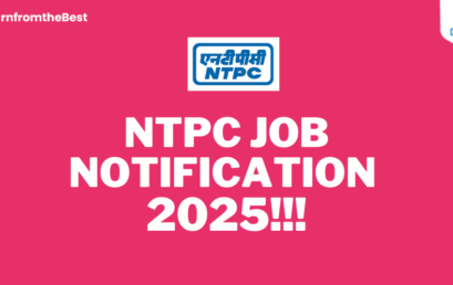 NTPC LIMITED JOB NOTIFICATION 2025!!!