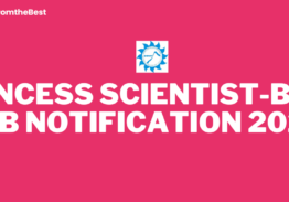 NCESS SCIENTIST-B JOB NOTIFICATION 2025!!!