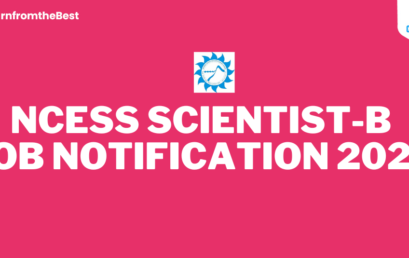 NCESS SCIENTIST-B JOB NOTIFICATION 2025!!!