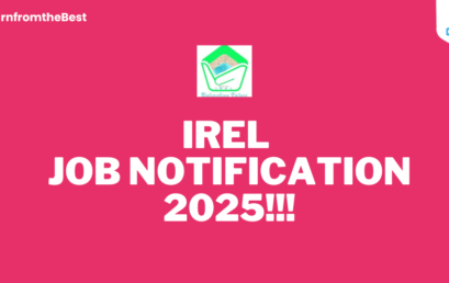 IREL JOB NOTIFICATION 2025!!!