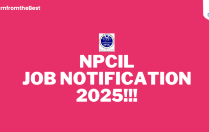NPCIL JOB NOTIFICATION 2025!!!