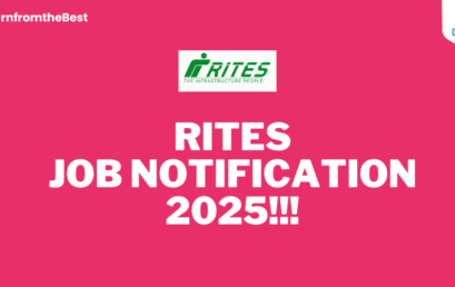 RITES JOB NOTIFICATION 2025!!!