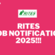 RITES JOB NOTIFICATION 2025!!!