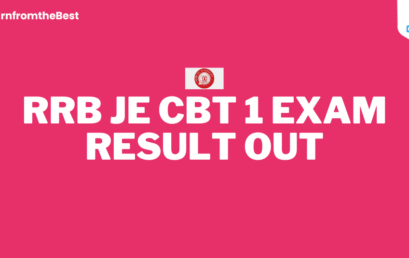 RRB JE CBT 1 EXAM RESULT OUT!!!