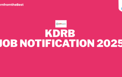 KDRB JOB NOTIFICATION 2025!!!