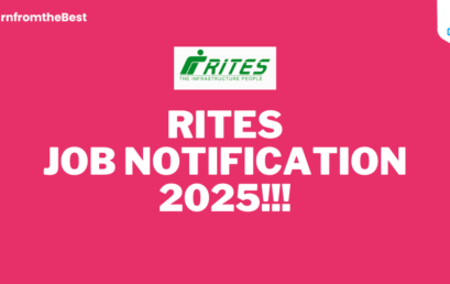 RITES JOB NOTIFICATION 2025!!!
