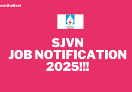 SJVN JOB NOTIFICATION 2025!!!