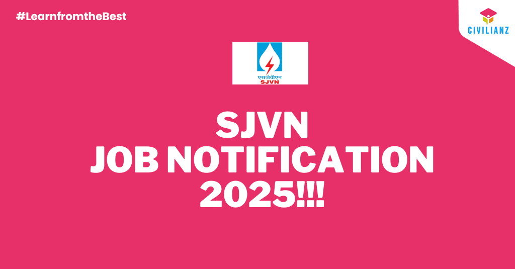 SJVN JOB NOTIFICATION 2025!!! SJVN JOB NOTIFICATION 2025!!!