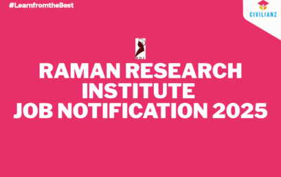 RAMAN RESEARCH INSTITUTE JOB NOTIFICATION 2025!!!