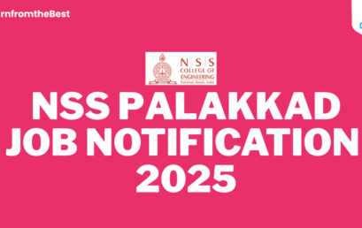 NSS PALAKKAD JOB NOTIFICATION 2025!!!