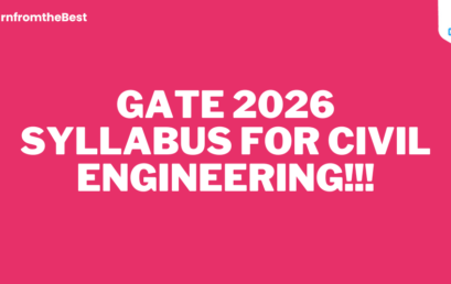 GATE 2026 SYLLABUS FOR CIVIL ENGINEERING!!!