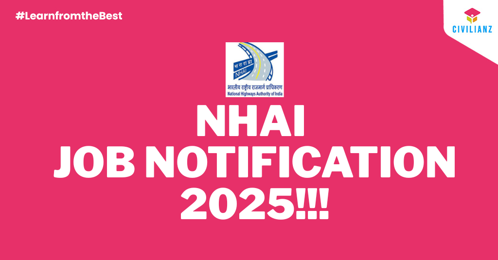 NHAI JOB NOTIFICATION 2025!!!