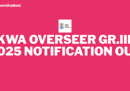 KWA OVERSEER GR.III NOTIFICATION OUT 2025!!!