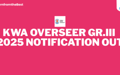 KWA OVERSEER GR.III NOTIFICATION OUT 2025!!!