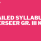 DETAILED SYLLABUS OF OVERSEER GR. III KWA!!!