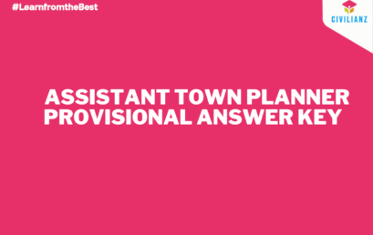 ASSISTANT TOWN PLANNER PROVISIONAL ANSWER KEY