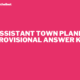 ASSISTANT TOWN PLANNER PROVISIONAL ANSWER KEY