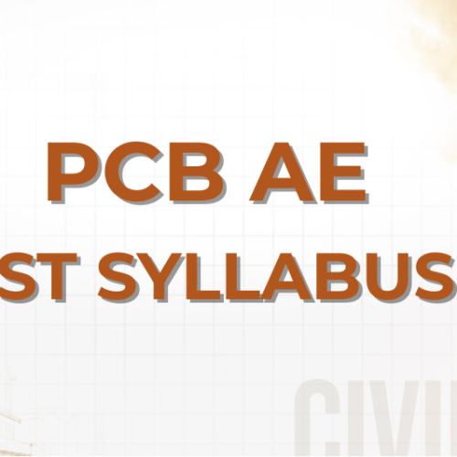 PCB AE (CAT.NO. 357/2025) LATEST SYLLABUS 2025!!!