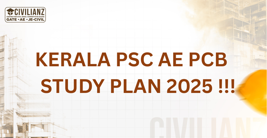 KERALA PSC AE PCB (357/2025)  STUDY PLAN 2025 !!!