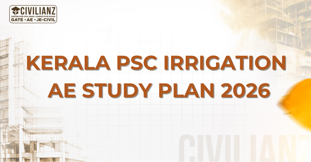 KERALA PSC IRRIGATION AE (537/2025) STUDY PLAN 2026!!!
