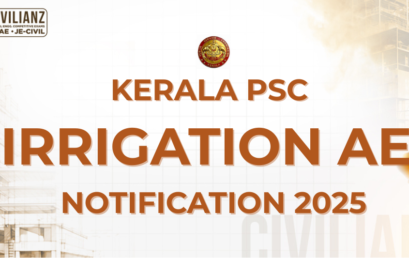 KERALA PSC IRRIGATION AE (CAT NO: 537/2025) NOTIFICATION 2025!!!