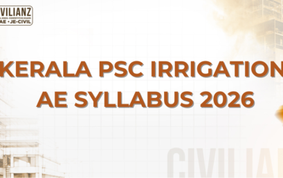 KERALA PSC IRRIGATION AE (CAT NO: 537/2025) SYLLABUS 2026!!!
