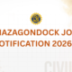 MAZAGONDOCK JOB NOTIFICATION 2026