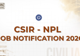CSIR – NPL JOB NOTIFICATION 2026!!!