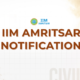 IIM AMRITSAR JOB NOTIFICATION 2026!!!