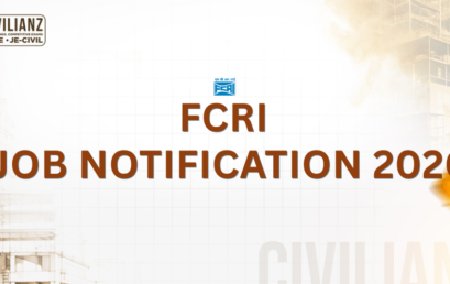 FCRI JOB NOTIFICATION 2026!!!
