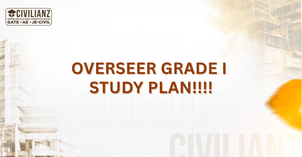 KPSC OVERSEER GRADE I STUDY PLAN!!!!