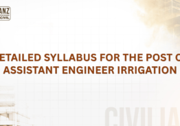 DETAILED SYLLABUS FOR THE POST OF ASSISTANT ENGINEER (CIVIL) IRRIGATION