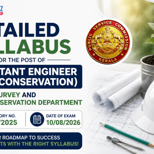 DETAILED SYLLABUS FOR THE POST OF AE (SOIL CONSERVATION)