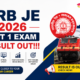 RRB JE 2026 CBT 1 EXAM RESULT OUT!!!