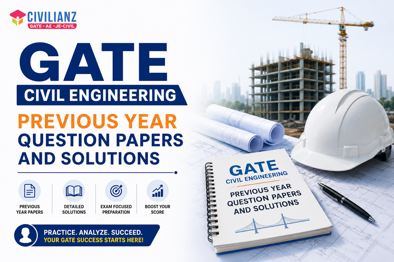 GATE CIVIL ENGINEERING PREVIOUS YEAR QUESTIONS WITH SOLUTIONS