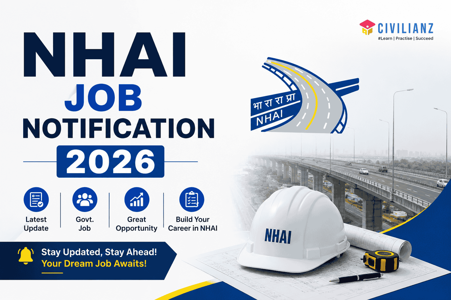NHAI JOB NOTIFICATION 2026!!!