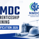NMDC APPRENTICESHIP TRAINING NOTIFICATION 2026