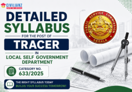 DETAILED SYLLABUS FOR THE POST OF TRACER IN LOCAL SELF GOVERNMENT