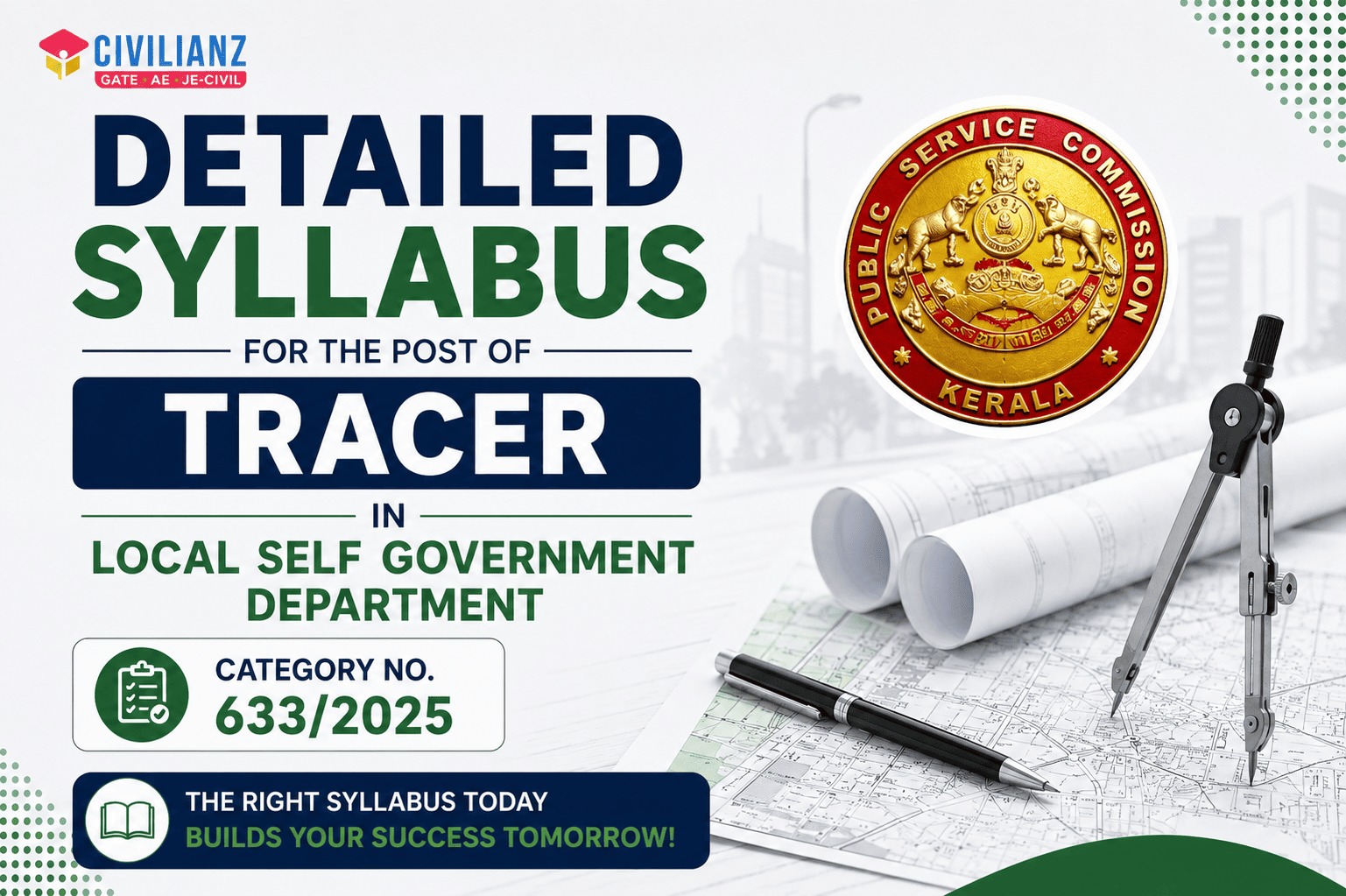 DETAILED SYLLABUS FOR THE POST OF TRACER IN LOCAL SELF GOVERNMENT