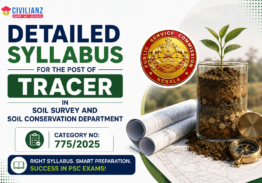 DETAILED SYLLABUS FOR THE POST OF TRACER IN SOIL SURVEY AND SOIL CONSERVATION