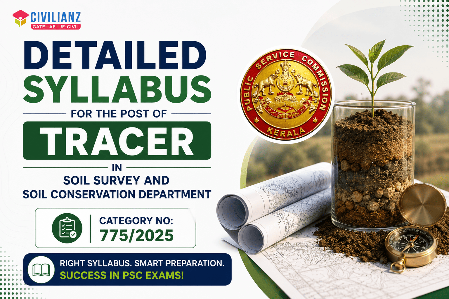DETAILED SYLLABUS FOR THE POST OF TRACER IN SOIL SURVEY AND SOIL CONSERVATION