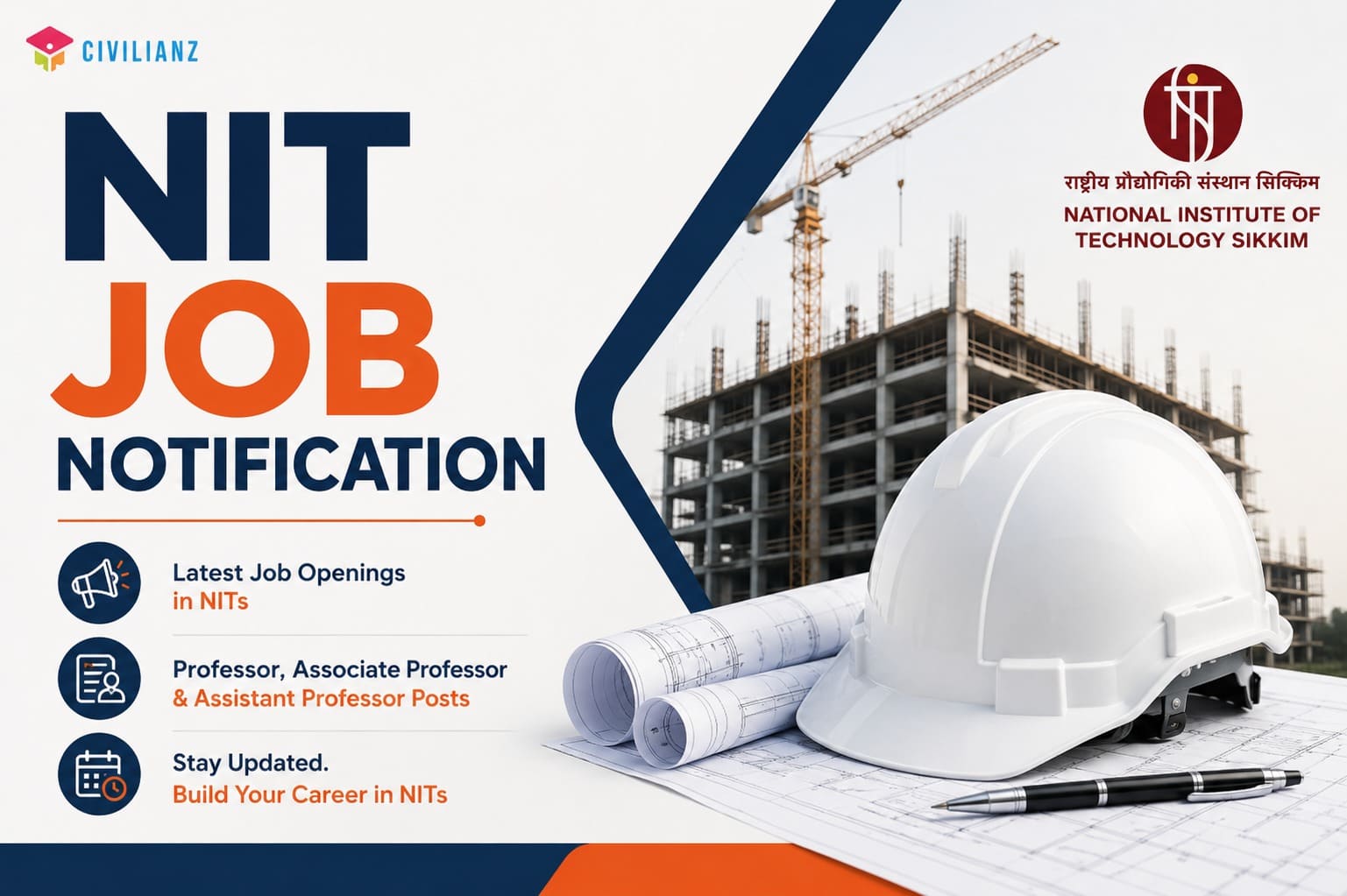 NIT SIKKIM JOB NOTIFICATION 2026 !!!!