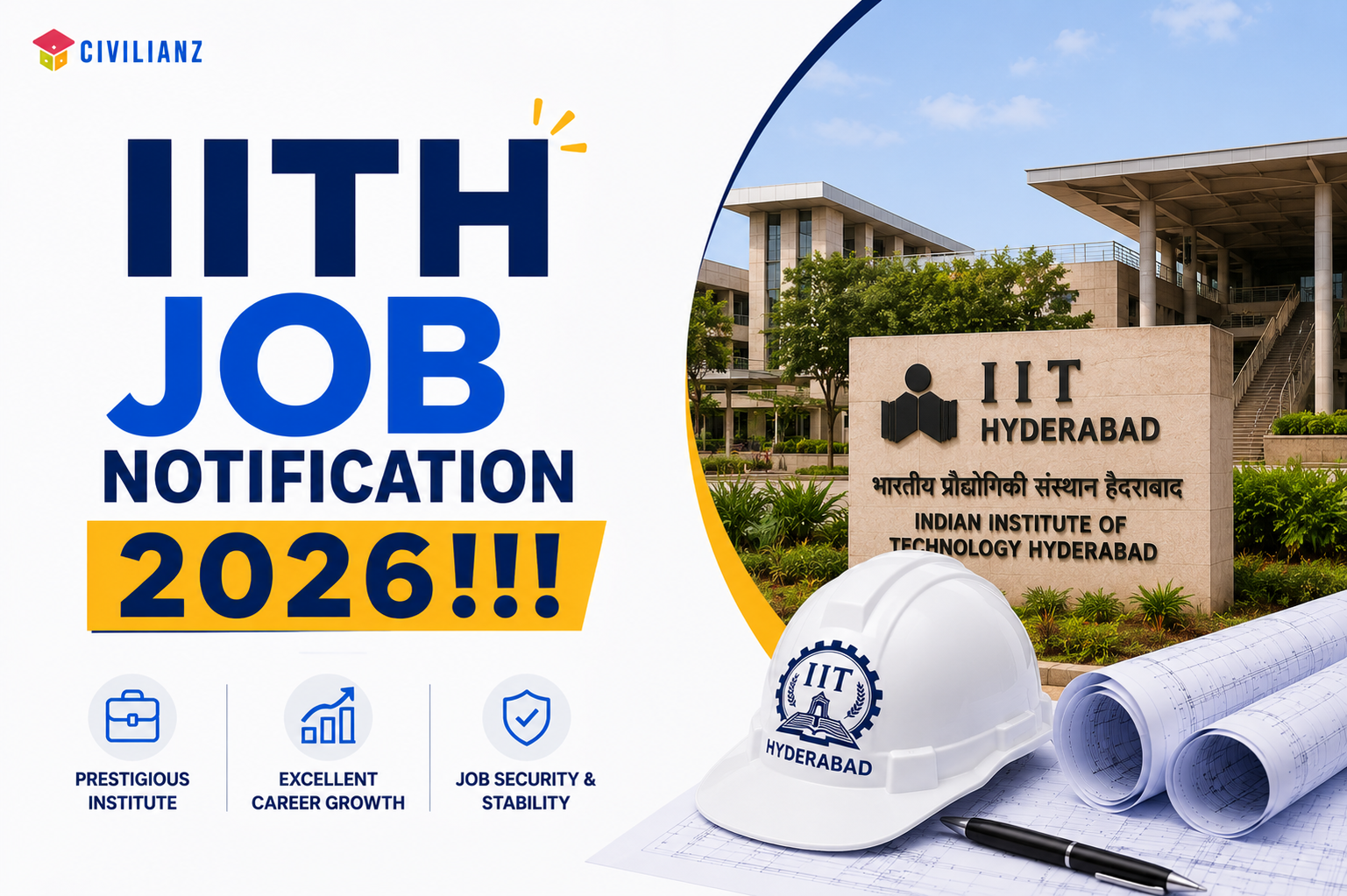 IIT HYDERABAD JOB NOTIFICATION 2026!!!