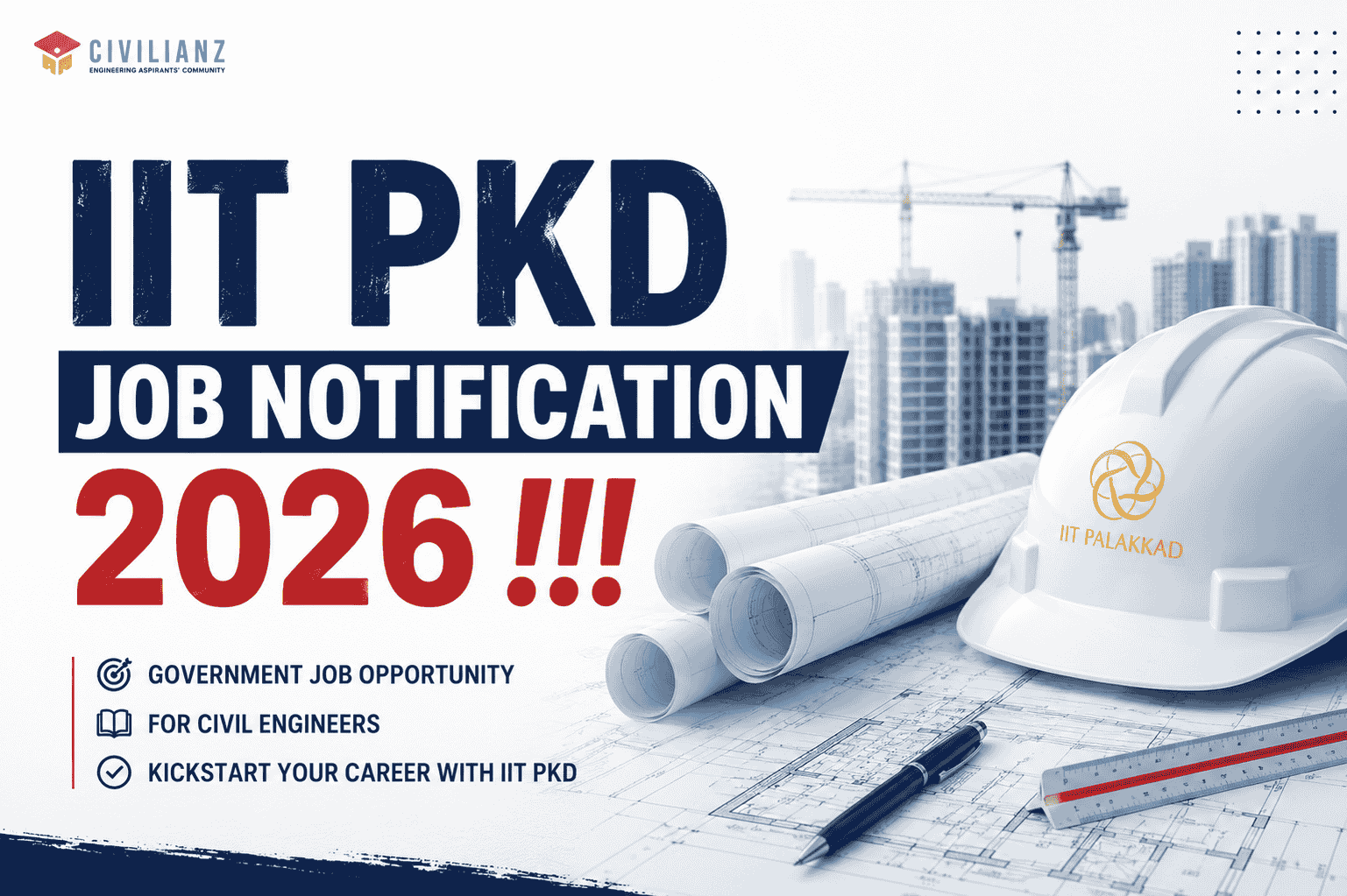 IIT PKD JOB NOTIFICATION 2026!!!