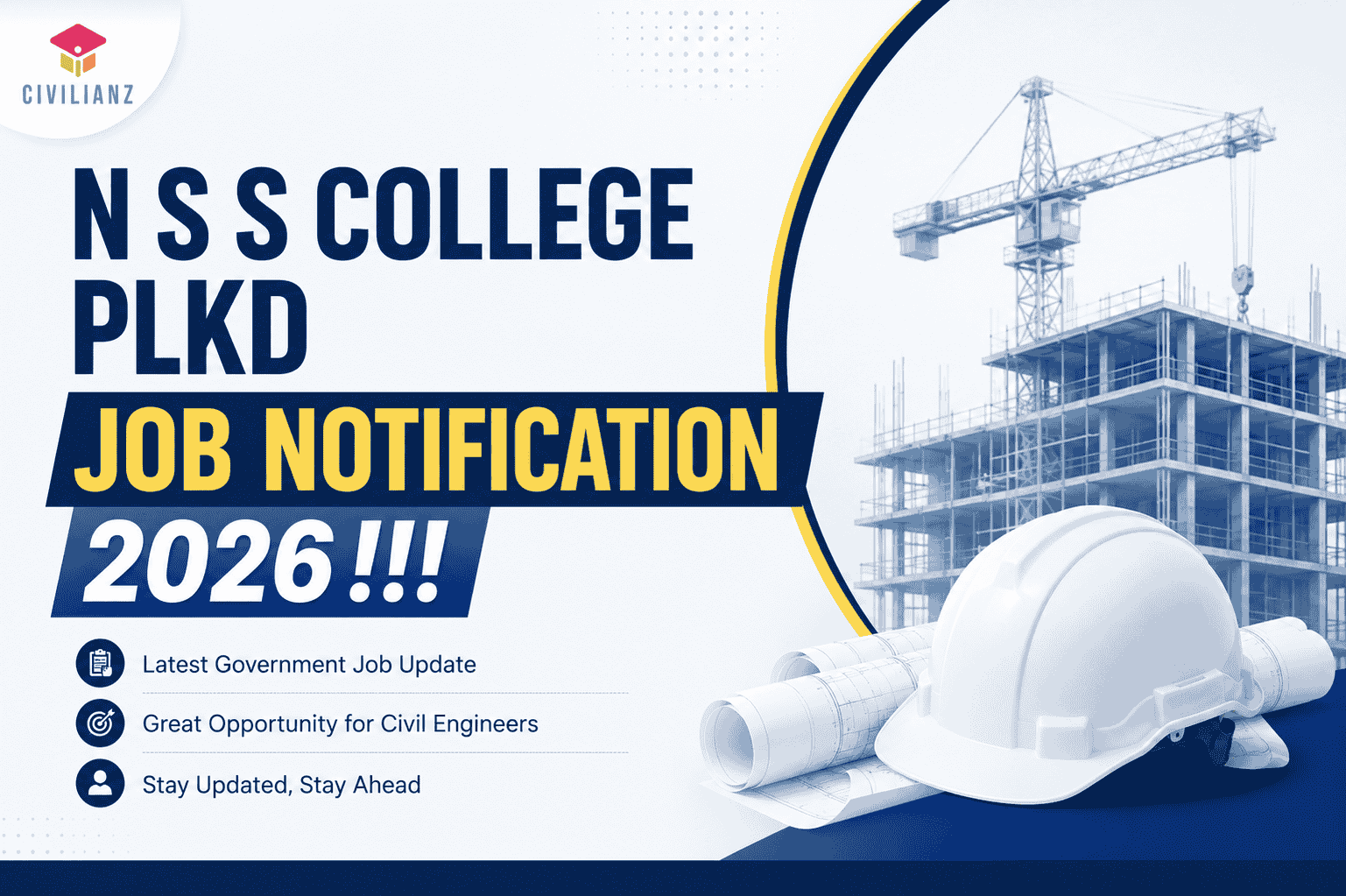 N S S COLLEGE PLKD  JOB NOTIFICATION 2026!!!