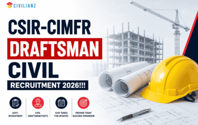 CSIR-CIMFR DRAFTSMAN CIVIL RECRUITMENT 2026!!!
