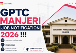 GPTC MANJERI JOB NOTIFICATION 2026!!!